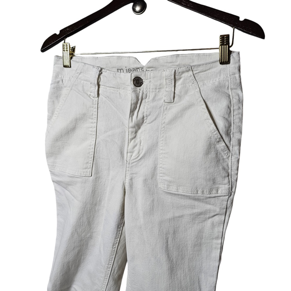 Maurice’s White Bootcut 6 Regular Denim Jeans Work Pants Flare - Picture 3 of 6